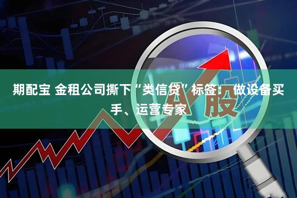 期配宝 金租公司撕下“类信贷”标签： 做设备买手、运营专家