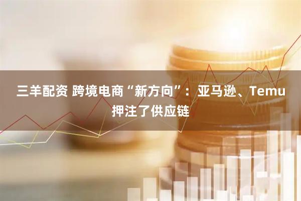三羊配资 跨境电商“新方向”：亚马逊、Temu押注了供应链